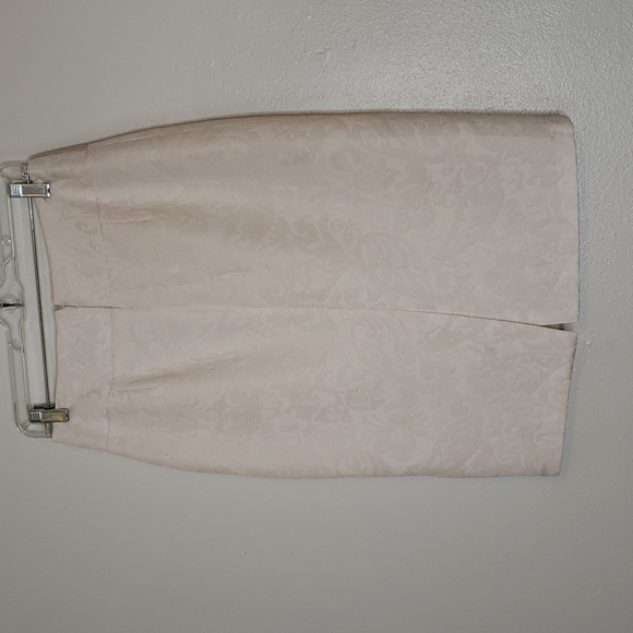 Vintage Allison Taylor Nights Cream Quilted Paisley Motif 80s A Line Full Preppy - Picture 8 of 15